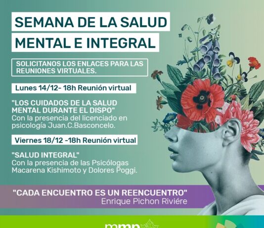 SEMANA DE LA SALUD MENTAL INTEGRAL: CHARLAS CON ESPECIALISTAS