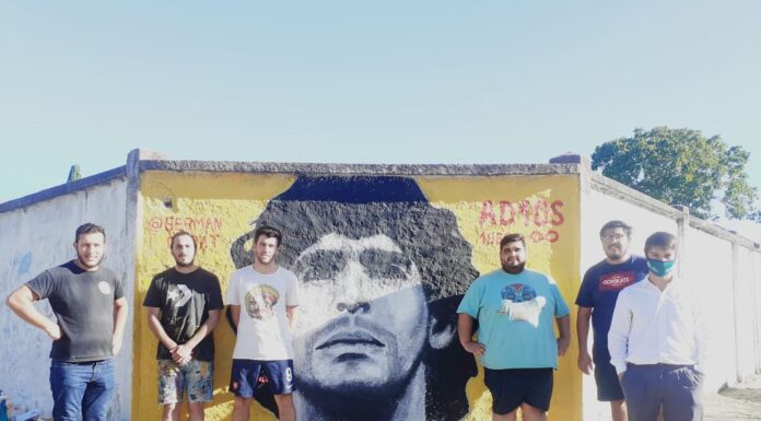 INAUGURACIÓN DEL PRIMER MURAL DE MARADONA EN MARCOS PAZ
