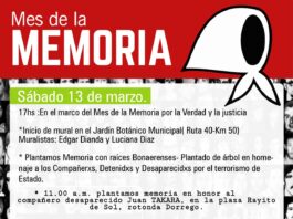 MES DE LA MEMORIA: PRÓXIMAS ACTIVIDADES DESDE LA SECRETARÍA DE DERECHOS HUMANOS