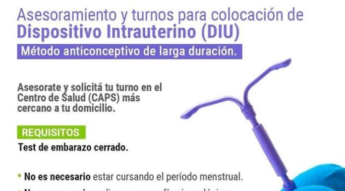 ASESORAMIENTO Y TURNOS PARA LA COLOCACIÓN DEL DIU