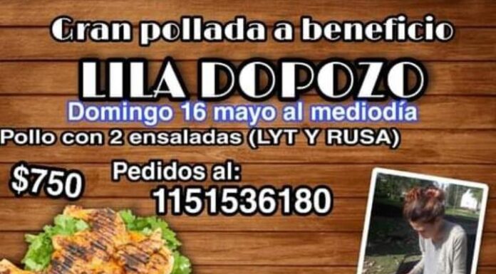 POLLADA SOLIDARIA A BENEFICIO DE LILA DOPOZO