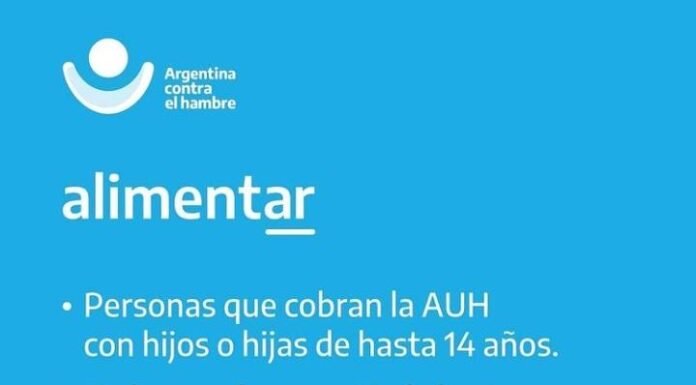 AMPLIACIÓN Y AUMENTO DE LOS FONDOS PARA LA TARJETA ALIMENTAR