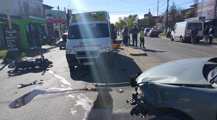 ACCIDENTE VEHICULAR EN RUTA 40 Y BERNARDO DE IRIGOYEN