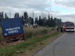 DESPISTE DE CAMIÓN SOBRE RUTA 6