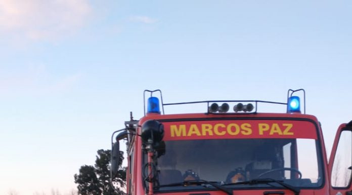 INCENDIO DE VIVIENDA EN CALLE RIVADAVIA
