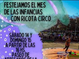 EL PAYASO RICOTA FESTEJA EL DÍA DE LA NIÑEZ EN EL PASEO DE LA ESTACIÓN
