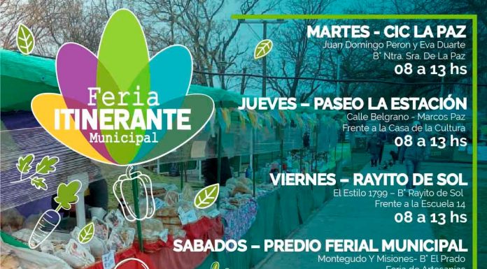 NOVEDADES DE LA FERIA ITINERANTE Y AGROECOLÓGICA