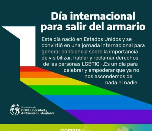 DÍA INTERNACIONAL PARA SALIR DEL ARMARIO
