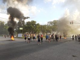 MANIFESTACIÓN EN RUTA 40 ALTURA BARRIO LA PAZ