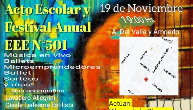 FESTIVAL ANUAL EN LA EEE N° 501