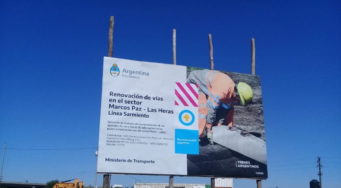 AVANCE DE OBRAS DEL FERROCARRIL SARMIENTO