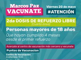 DOSIS DE REFUERZO LIBRE PARA MAYORES DE 18 AÑOS