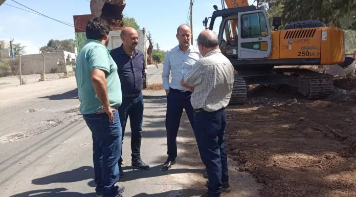 INSAURRALDE Y EL INTENDENTE MUNICIPAL RECORRIERON LAS OBRAS DE NUESTRA CIUDAD
