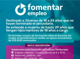 COMENZÓ LA INSCRIPCIÓN AL PROGRAMA ´FOMENTAR´