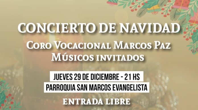LLEGA EL CONCIERTO DEL CORO VOCACIONAL DE MARCOS PAZ