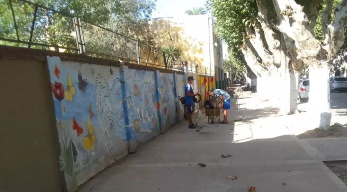 Finaliza el primer tramo de vereda en calle Bartolomé Mitre