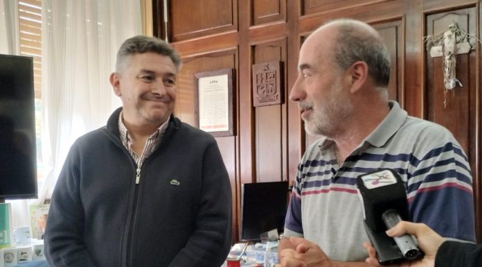 Funcionarios provinciales recorren obras en el distrito