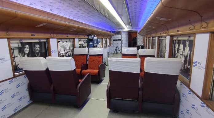 LLEGÓ EL TREN MUSEO PARA CELEBRAR EL 145°ANIVERSARIO DEL PUEBLO