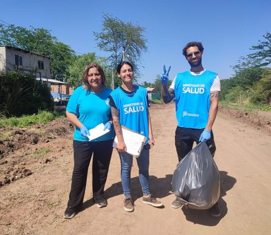 CONTINÚA LA JORNADA DE ‘MARCOS PAZ LIMPIA’ EN EL BARRIO SANTA MARÍA