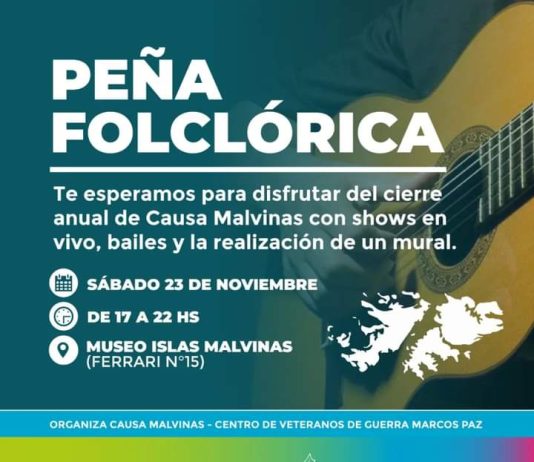 ‘CAUSA MALVINAS’ CIERRA EL AÑO CON UNA GRAN PEÑA FOLKLÓRICA