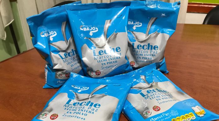 PRESENTARON LA LECHE EN POLVO MARCOS PAZ