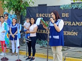 EMOTIVO HOMENAJE A VALERIA GARCERÓN EN EL ACTO DE IMPOSICIÓN DE NOMBRE DE LA ESCUELA DE EDUCACIÓN TEMPRANA
