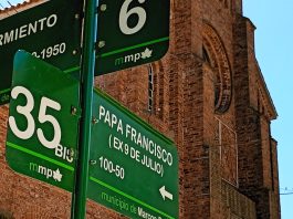 SE IMPUSO EL NOMBRE ‘PAPA FRANCISCO’ A LA CALLE 9 DE JULIO