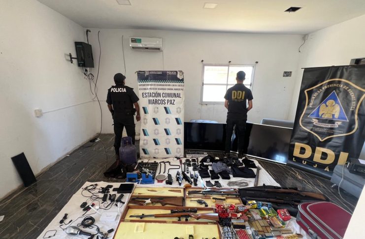 LA INVESTIGACIÓN DE ROBOS EN MARCOS PAZ CONCLUYÓ EN ALLANAMIENTO Y SECUESTRO DE ELEMENTOS ILÍCITOS