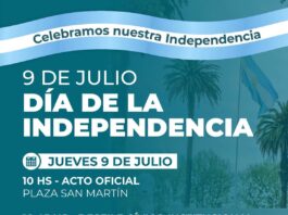 MARCOS PAZ CELEBRARÁ EL 9 DE JULIO CON ACTO OFICIAL, DESFILE Y LA FIESTA DE LA EMPANADA