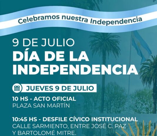 MARCOS PAZ CELEBRARÁ EL 9 DE JULIO CON ACTO OFICIAL, DESFILE Y LA FIESTA DE LA EMPANADA