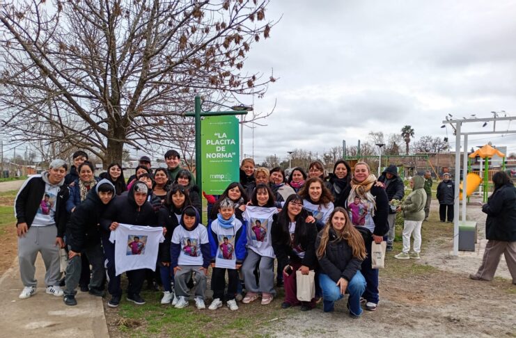 INAUGURARON LA PLACITA DE NORMA EN EL BARRIO SANTA CATALINA