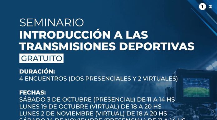 SE REALIZARÁ UN SEMINARIO GRATUITO DE TRANSMISIONES DEPORTIVAS EN MARCOS PAZ