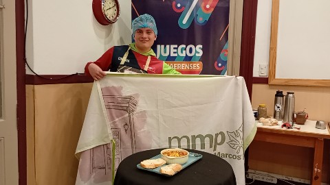 #JuegosBonaerenses2026 AGUSTÍN RÍOS REPRESENTÓ A MARCOS PAZ EN COCINA CON UNA CARBONADA