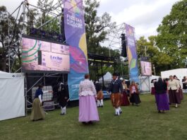 BALLET FOLKLORICO MUNICIPAL PRESENTE EN LA FIESTA DE LA DESTREZA Y LA CANCION GAUCHESCA